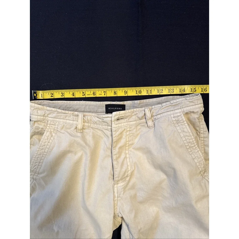 Scalpers 100% Organic Cotton Khaki‎ Shorts
